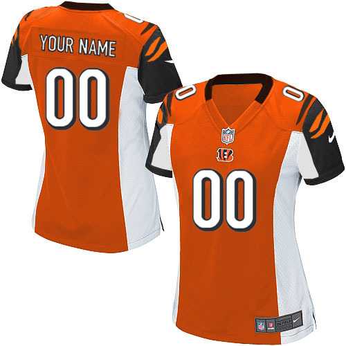 Women Nike Cincinnati Bengals Customized Orange Team Color Stitched NFL Game Jersey,We sell and wholesale Women Nike Cincinnati Bengals Customized Orange Team Color Stitched NFL Game Jersey on line form chian!